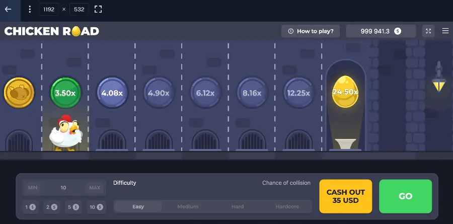 Impostazioni e gestione del bankroll a Chicken Road